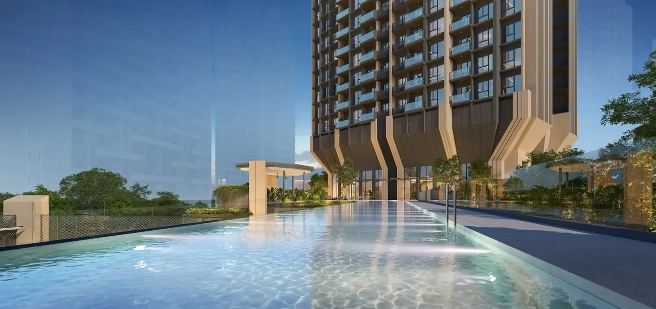 The Serra Residences facade render