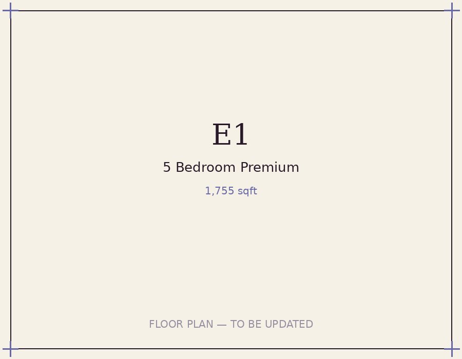 Type E floor plan, 1755 sqft
