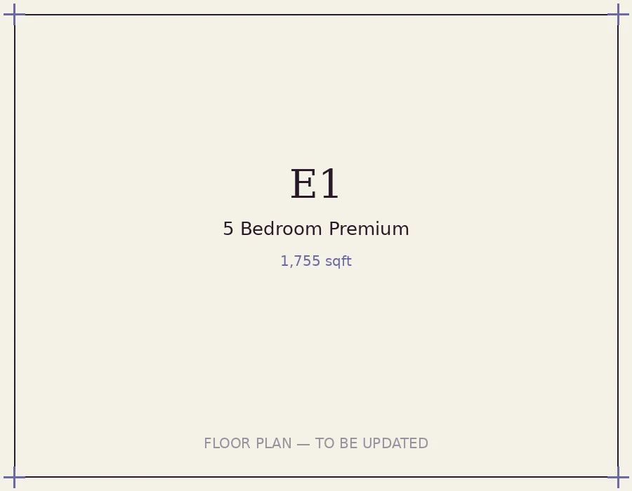 Type E floor plan, 1755 sqft